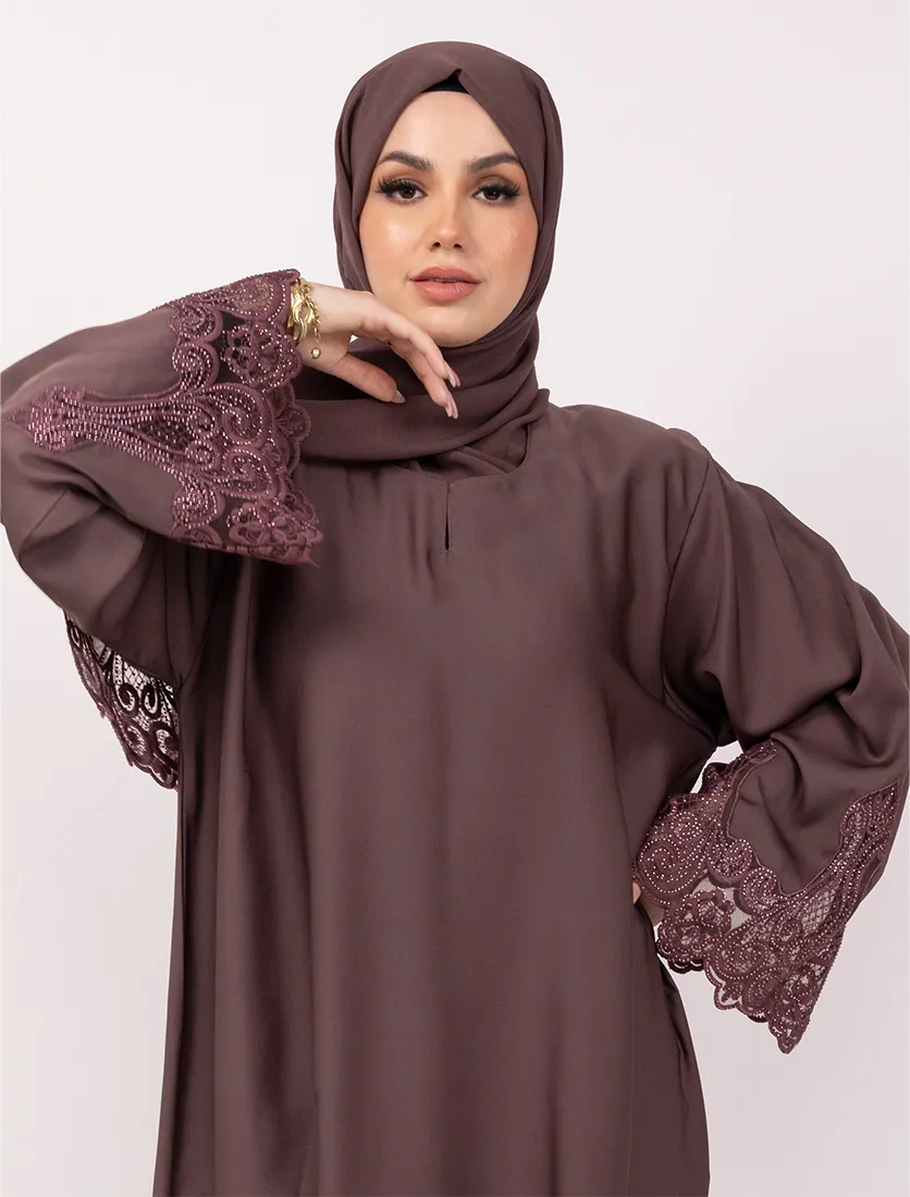 Mauve Rimsha Abaya